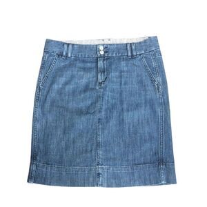 Gap Skirt Womens 6 Blue 1969 Denim Limited Edition‎ Pencil Retro Clueless Preppy